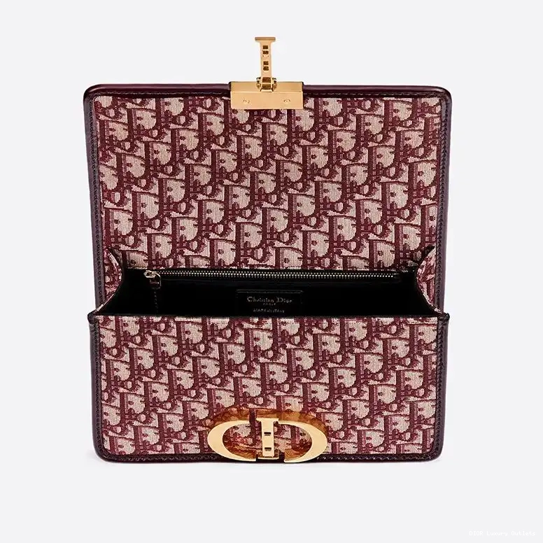 Cheap Bag 30 Motif Canvas Montaigne Burgundy Dior Oblique 0417 Luxury